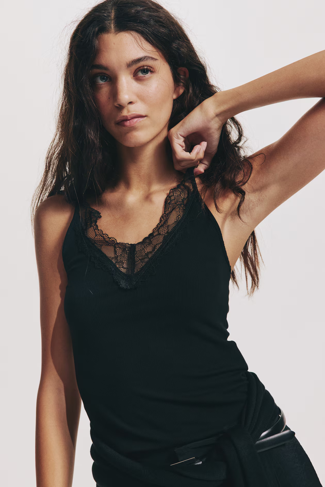Lace-Trimmed Camisole Top | H&M (US + CA)
