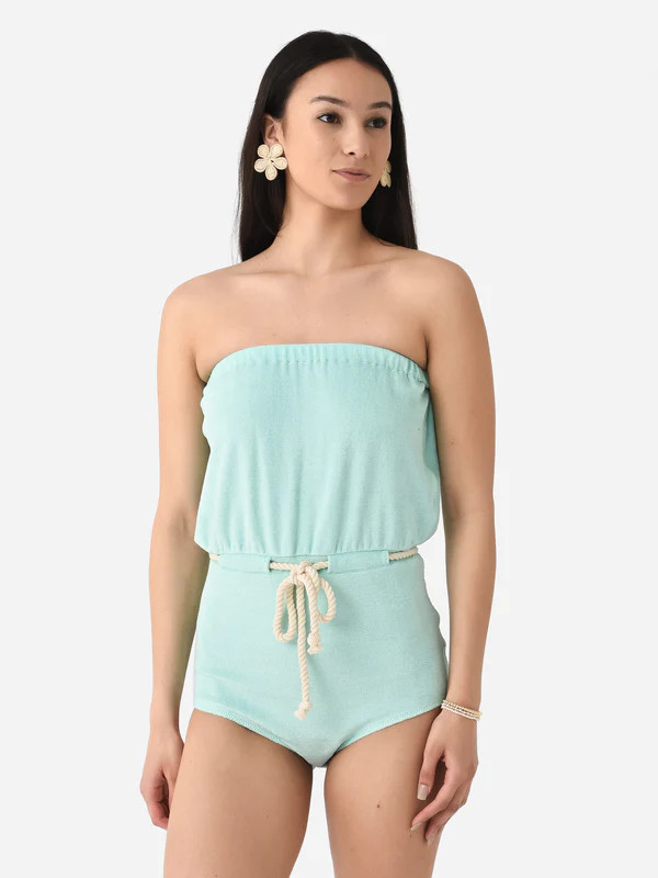 Lisa Marie Fernandez Women's Victor Drawstring Maillot Swimsuit | Saint Bernard