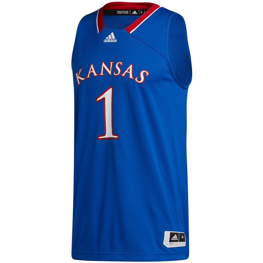 #1 Kansas Jayhawks adidas Swingman Jersey - Royal | Fanatics
