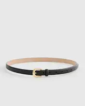 Sofia European Leather Skinny Belt | Quince