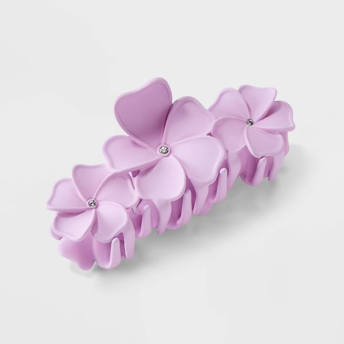 Acrylic Flowers Claw Hair Clip - Wild Fable™ Purple: Secures All Hair Types, Plastic & Steel | Target