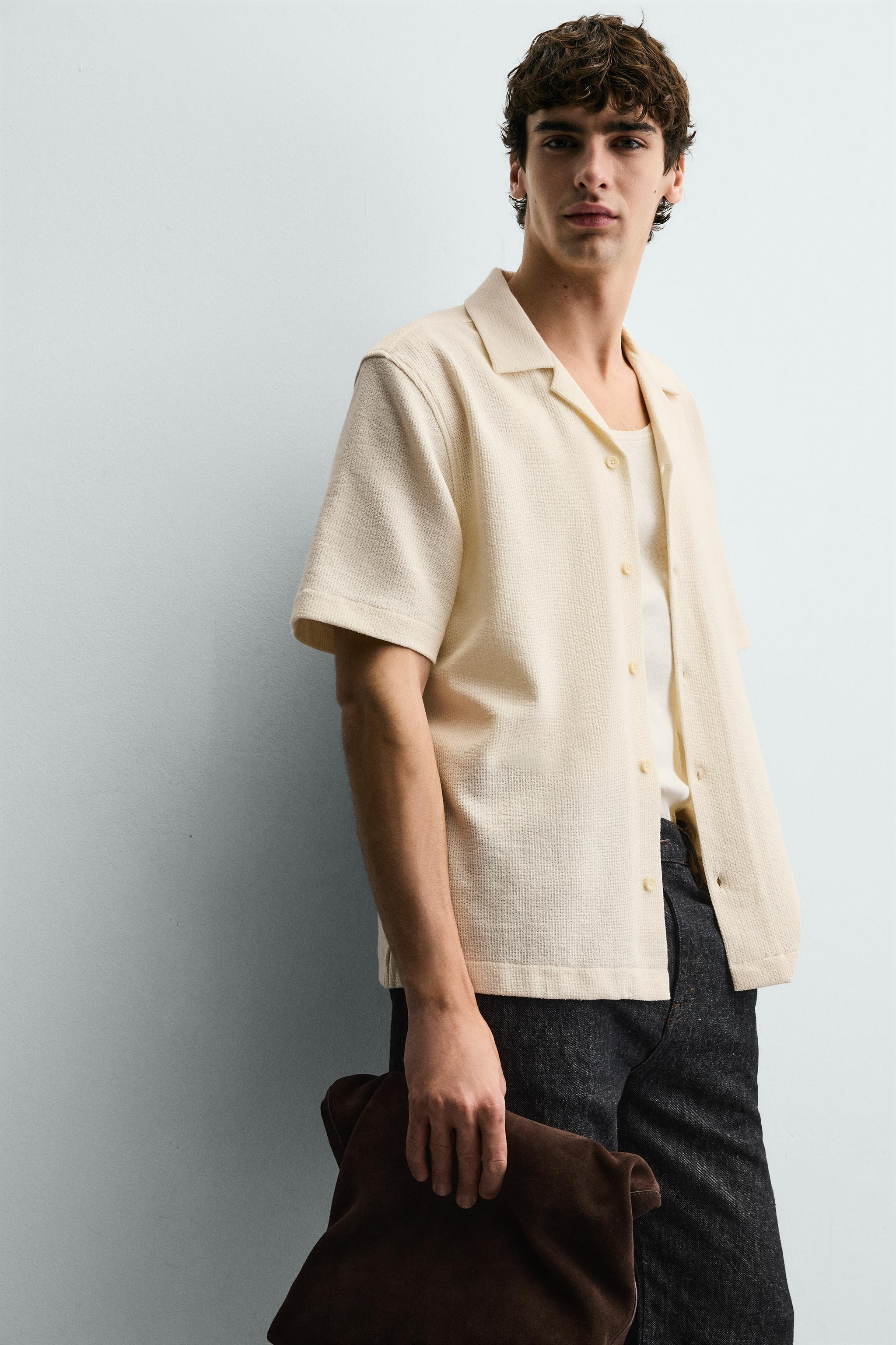 TEXTURED WEAVE SHIRT | Zara US