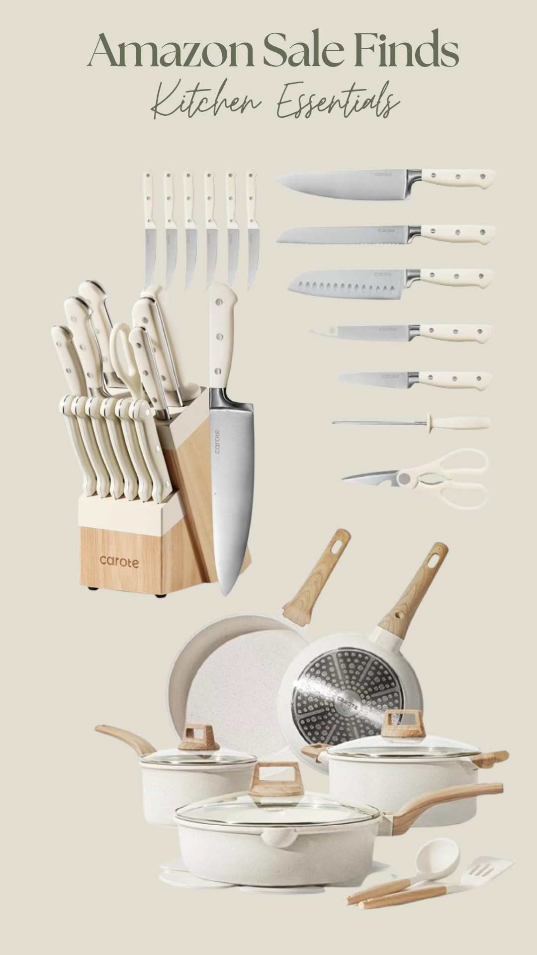 amazon sale, kitchen essentials, pots and pans, knife set, knife block, kitchen scissors 

#LTKHome #LTKfoodie #LTKfitnessgoals