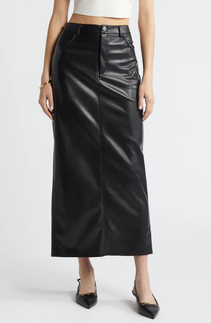 Faux Leather Maxi Skirt | Nordstrom