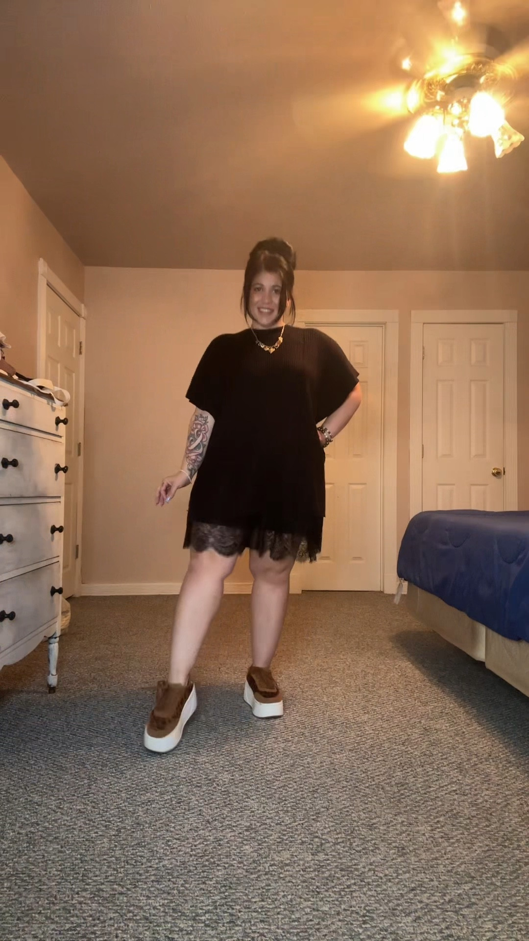 This sweater skirt combo is the perfect fall transitional outfit. Cozy but breezy  

#LTKStyleTip #LTKFindsUnder100 #LTKFindsUnder50