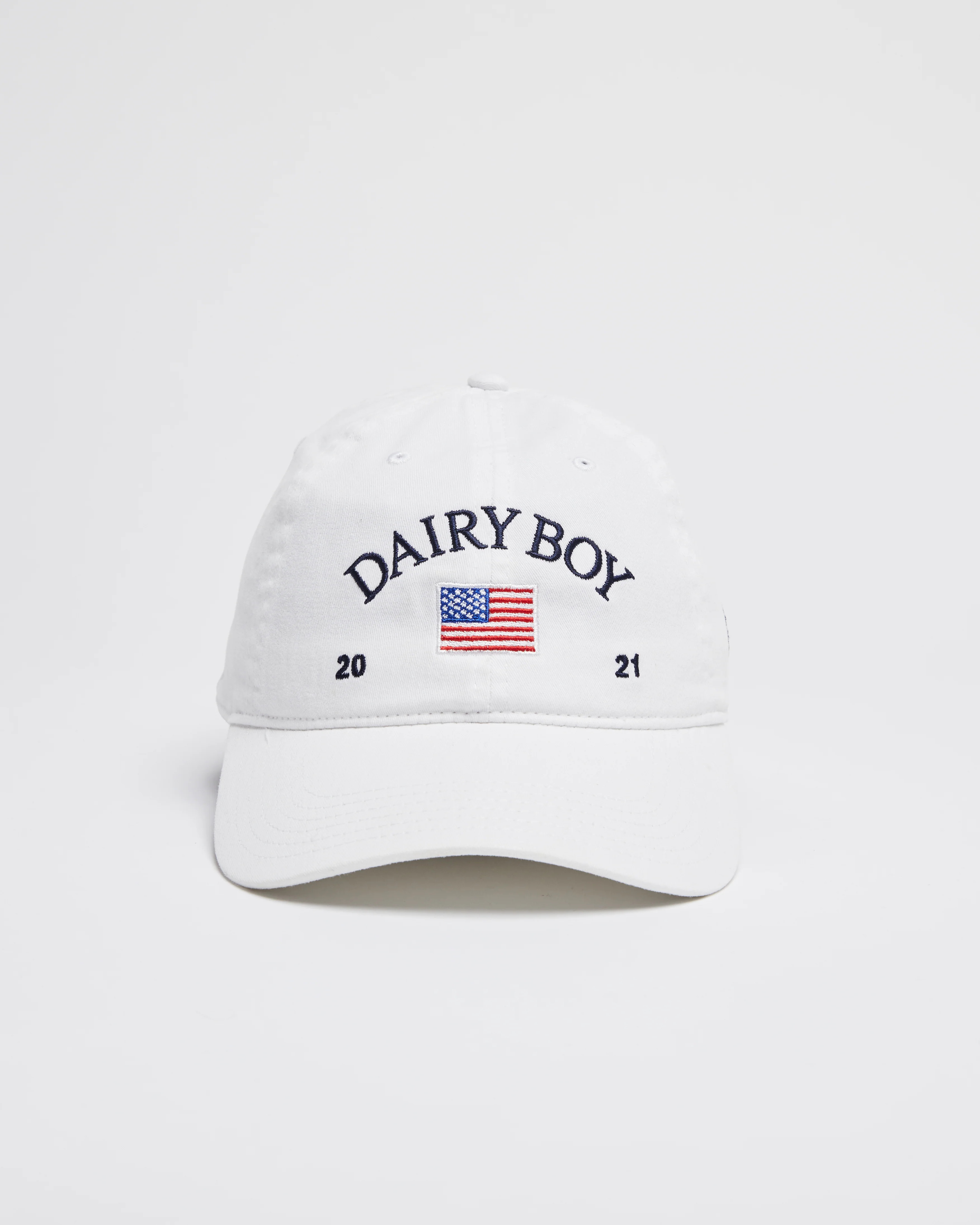 The American Baseball Hat - White | Dairy Boy