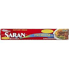 Saran Premium Plastic Wrap, 100 Sq Ft | Amazon (US)