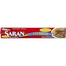 Saran Premium Plastic Wrap, 100 Sq Ft | Amazon (US)