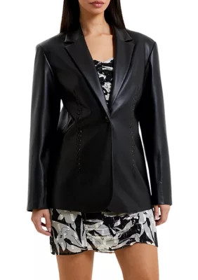 French Connection Crolenda Polyurethane Blazer | Belk