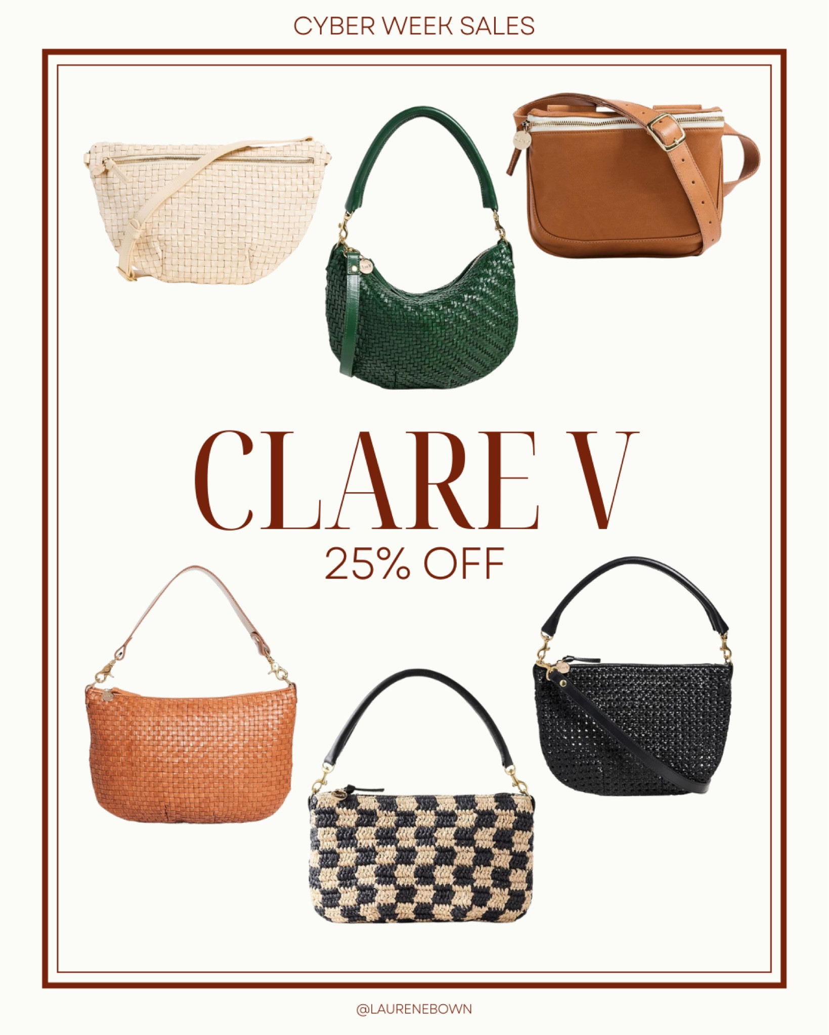 25% off Clare V bags on ShopBop! 

#LTKSaleAlert #LTKGiftGuide #LTKCyberWeek