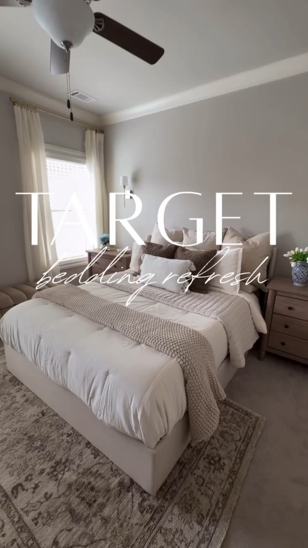 I gave our guest room a complete bedding reset and almost everything in this cozy setup is from Target — and it feels SO high-end. ✨

The best part? You can recreate this entire cozy layered bed without spending luxury bedding prices.

If you love simple styling ideas, cozy textures, and affordable home finds, you’re in the right place here. 🤍

Follow along for more affordable home styling, cozy bedroom ideas, and designer-inspired finds.

#targethome #targetstyle #targetfinds #cozybedroom #bedroomstyling

#LTKHome