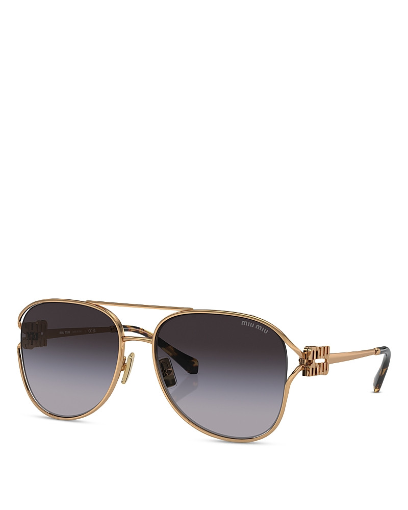 Miu Miu Aviator Sunglasses, 58mm | Bloomingdale's (US)