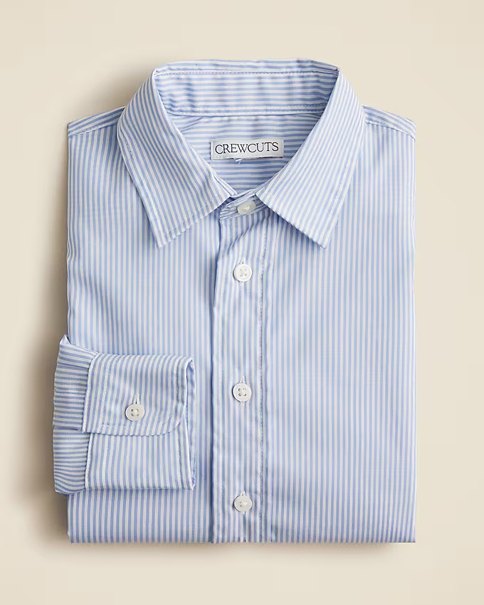 Boys' Ludlow Premium fine cotton dress shirt in stripe | J. Crew US
