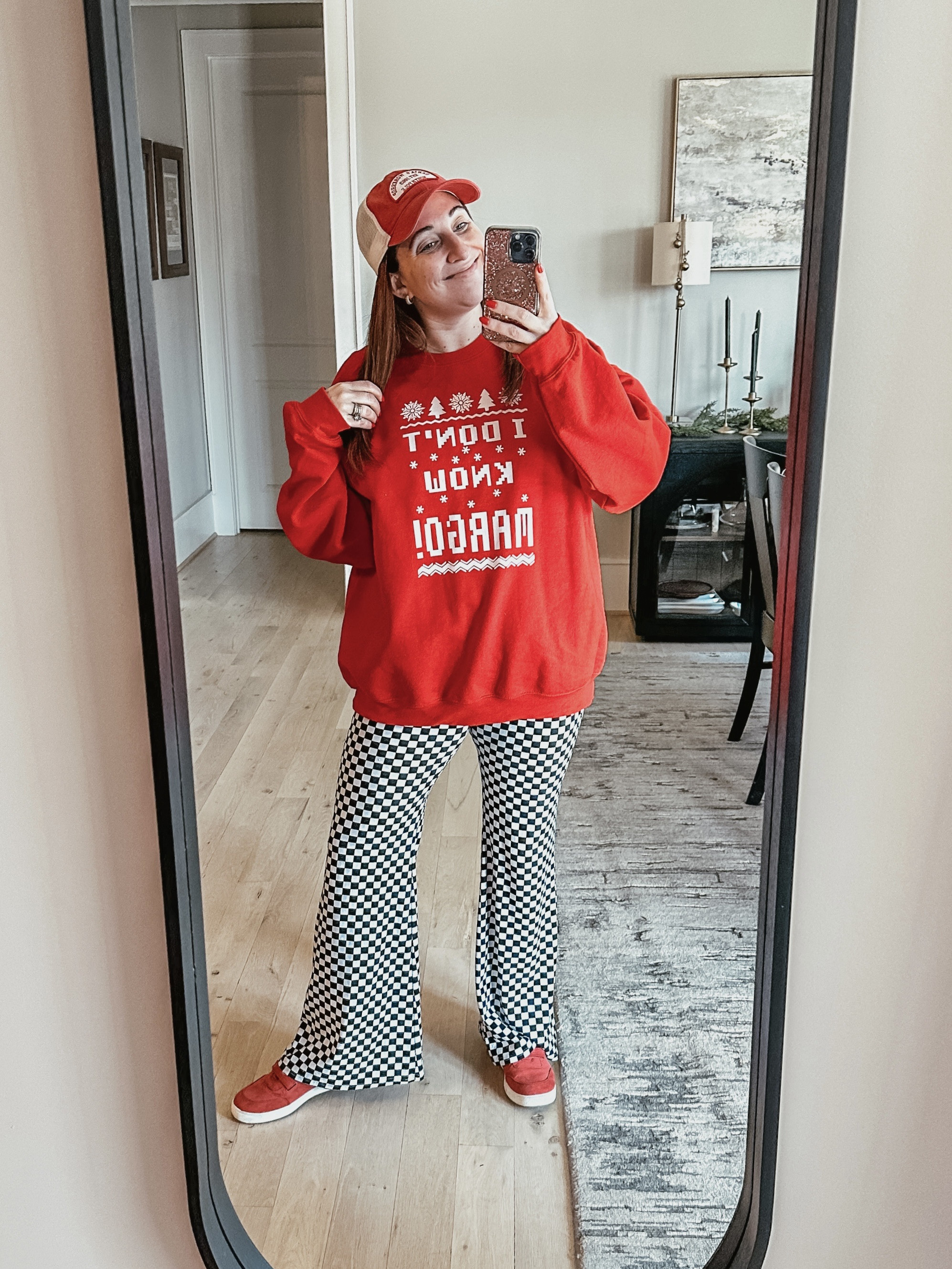 Festive Saturday outfit! We’re headed to a Christmas light show and I thought this was fun, casual, and comfortable!
Sweatshirt XXL / Leggings XL / Shoes tts

#LTKSeasonal #LTKHoliday #LTKShoeCrush