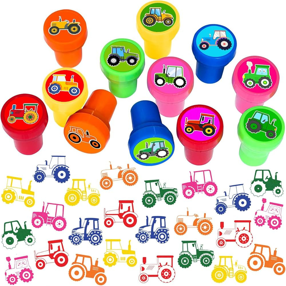Tractor Themed Stampers for Kids, Themed Farm Tractor Birthday Party Favors Decorations Supplies ... | Amazon (US)