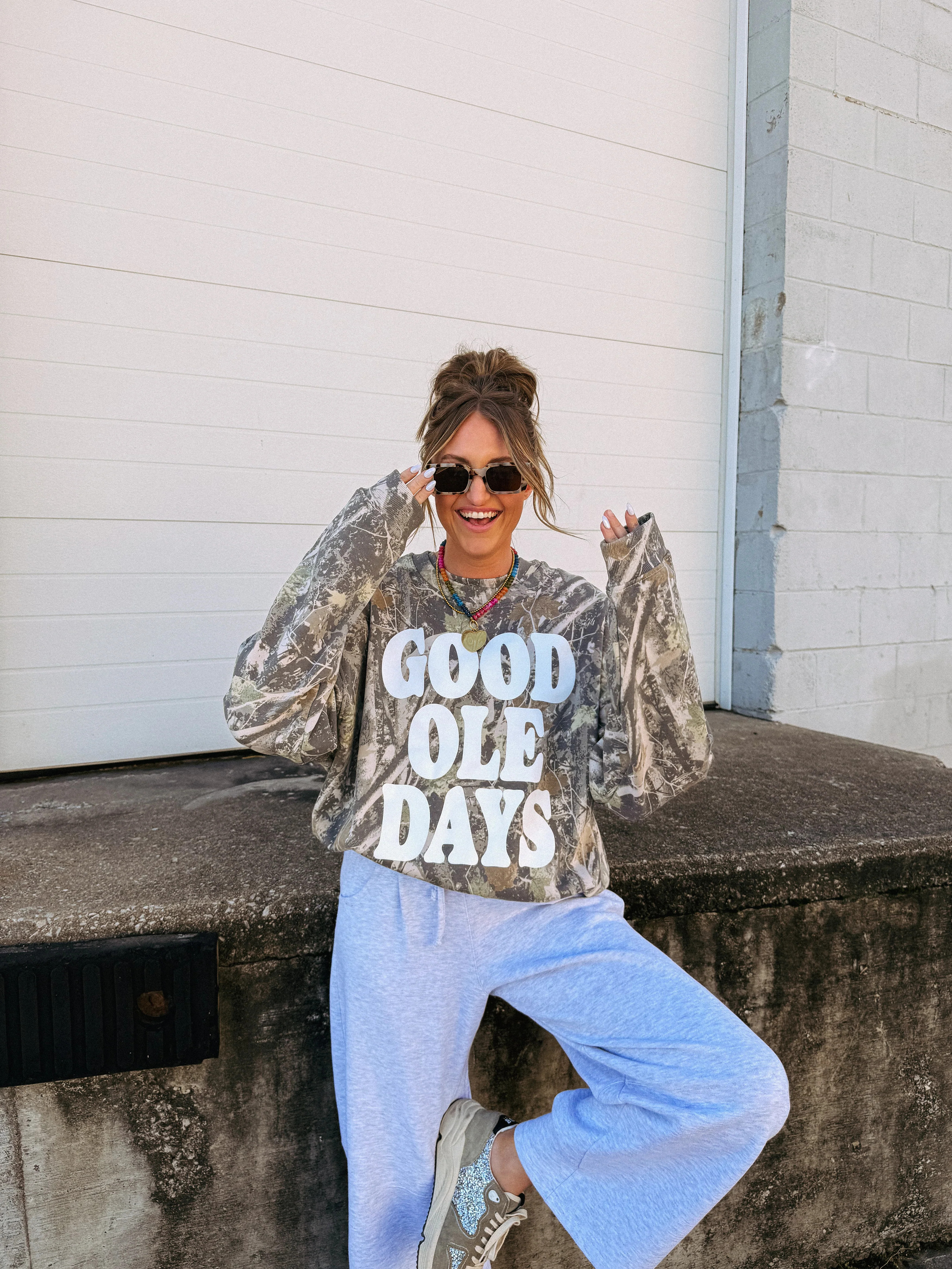 ETTA OG | good ole days camo sweatshirt | Etta+East