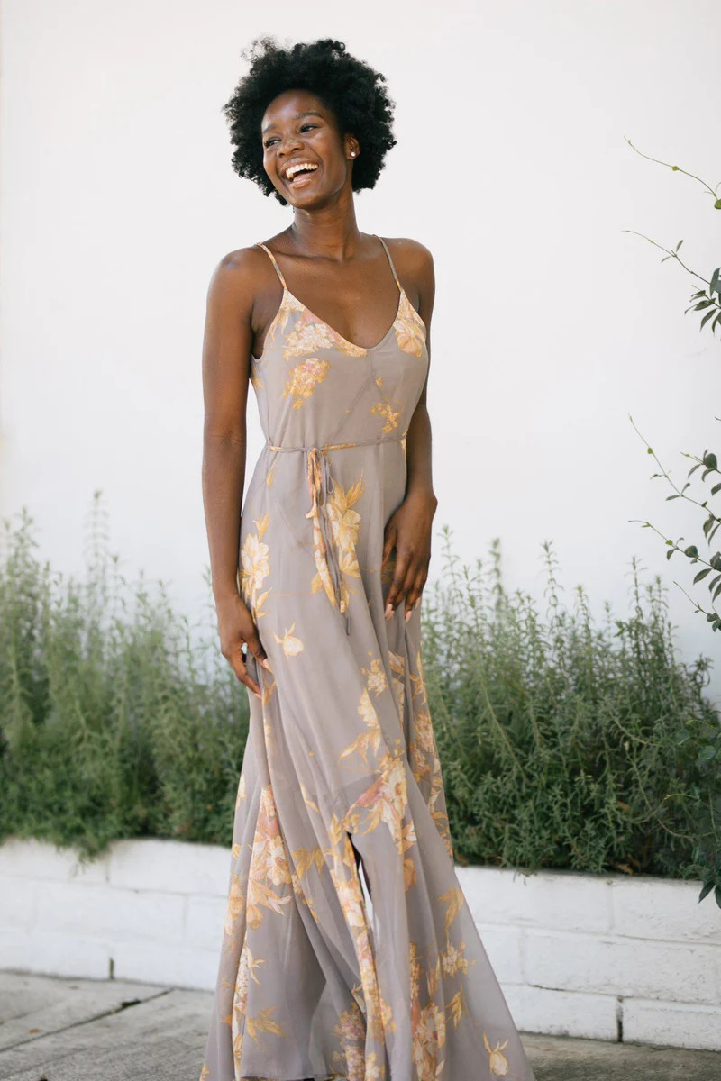 Jocelyn V-Neck Cami Maxi Dress | Morning Lavender