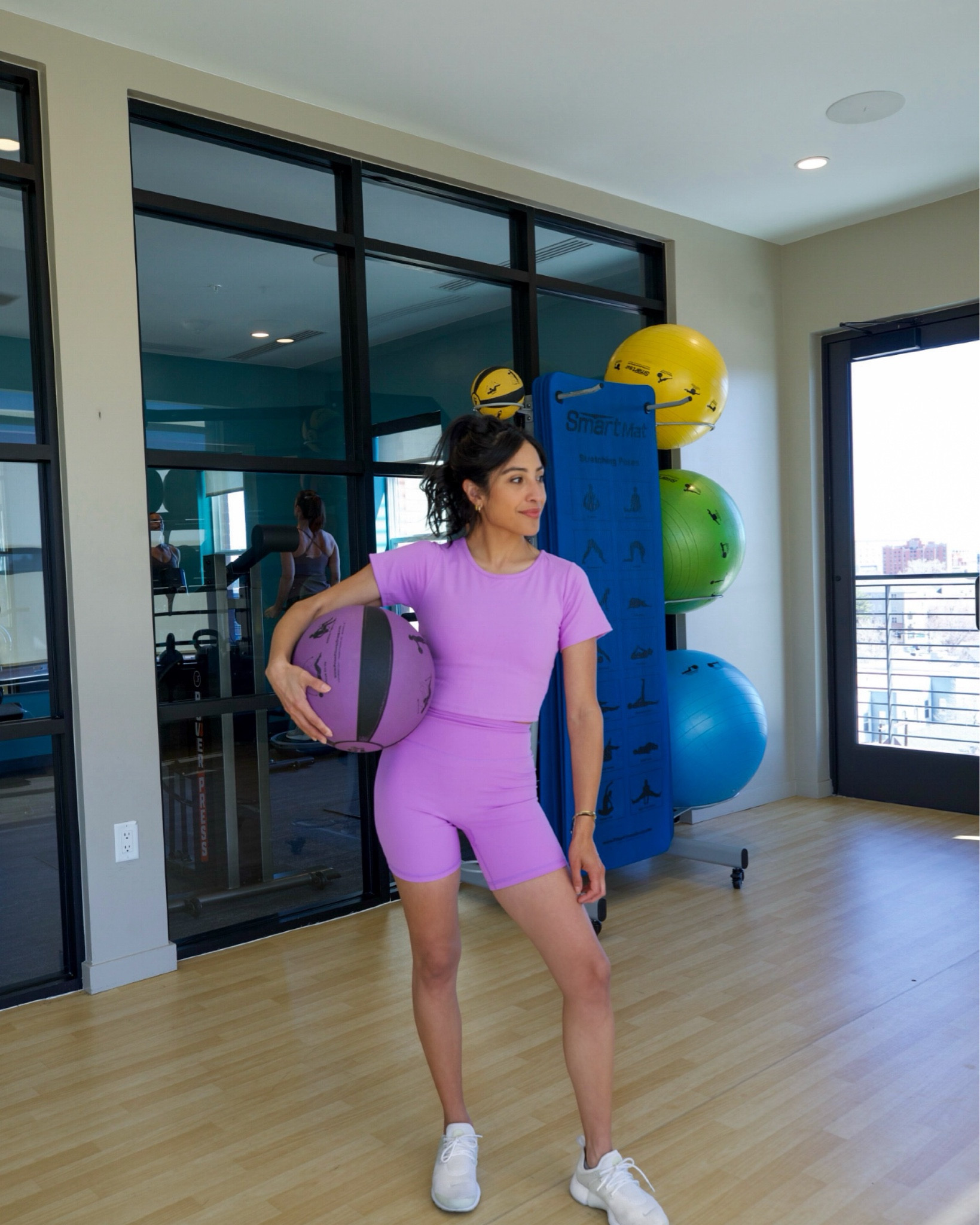 New matching workout set from P’Tula and I’m obsessed because I can throw these on and run out the door. The crop top has a built-in bra, so you don’t have to worry about a sports bra under! I’m in love!! The prettiest color for summer too! 💜 

#ad

#LTKActive #LTKfindsunder100 #LTKfitness