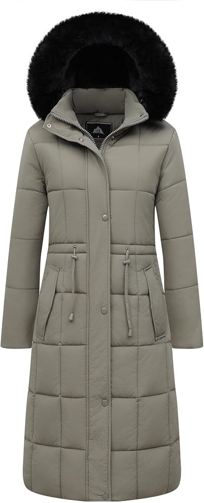 Women's Waterproof Long Winter Coat Thickened Down Alternative Jacket Warm Puffer Jacket Hooded P... | Amazon (US)