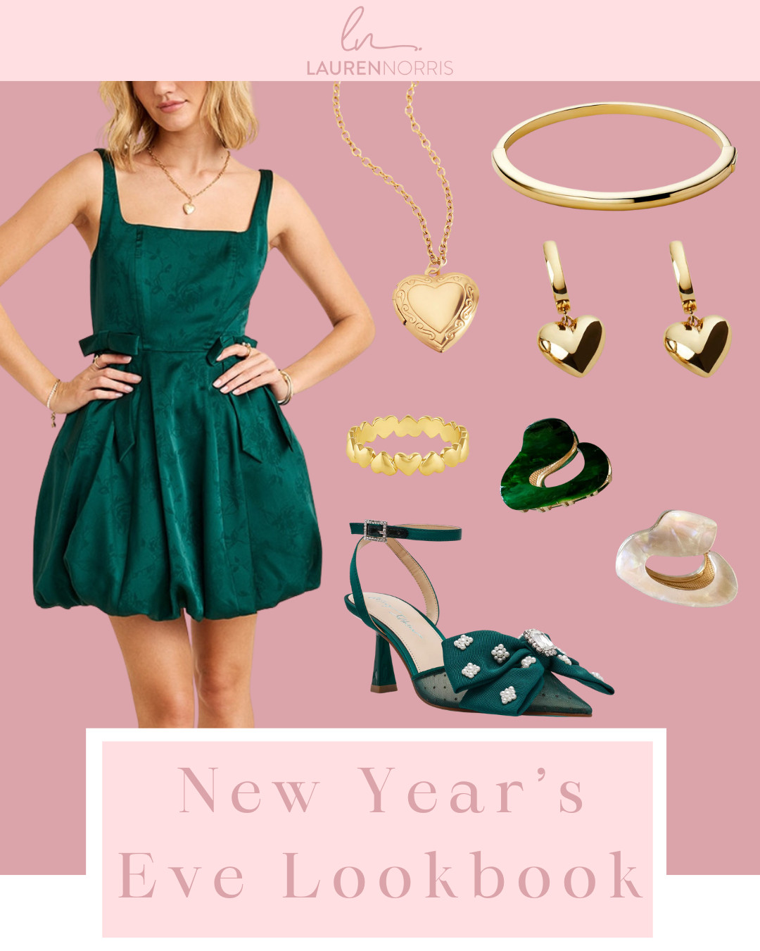 Look gorgeous in green in this amazing dress for New Year's Eve!  

 #LTKHoliday #LTKdayinmylife #LTKootd