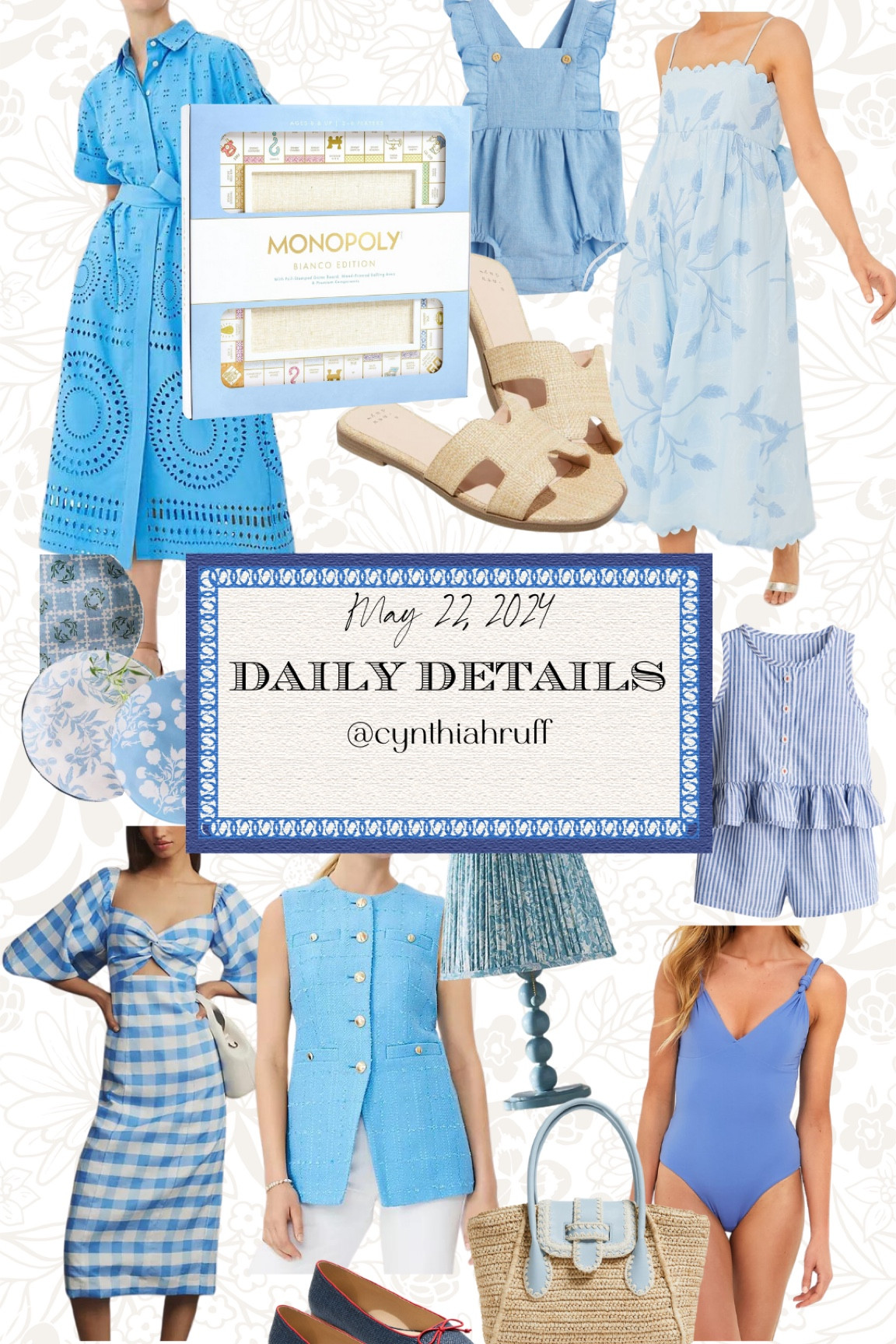 Blue blue blue summer style. 

Summer dress, vacation outfit, swim, home decor, classic style, preppy style, tuckernuck, Boden, Anthropologie, lake pajamas, striped dress, plaid dress, stripes, madras, plaid, summer style, madras, loeffler Randall, boy style, pleated lampshade 

#LTKFindsUnder100 #LTKStyleTip #LTKSeasonal