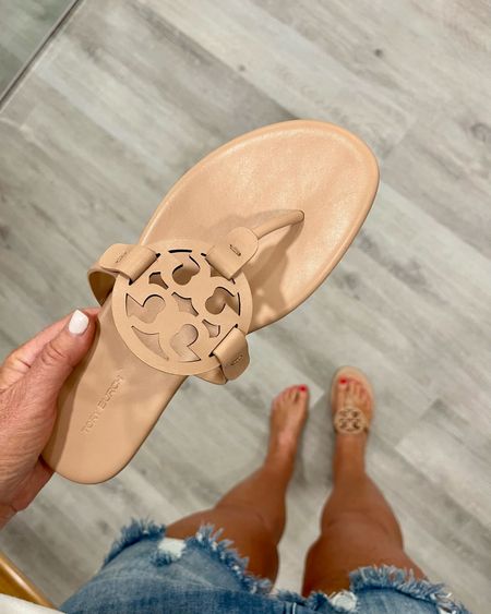 Tory Burch Miller Soft sandals for spring! These are comfy and fit true. 

#LTKstyletip #LTKover40 #LTKshoecrush