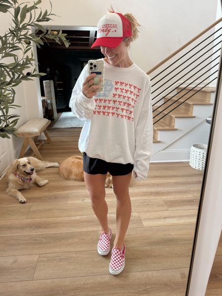 The CUTEST graphics for the Fourth of July! 🤍🇺🇸✨ my Mountain Moverz discount code this weekend is HOLLEY25 for 25% off or HOLLEY3 for buy 2 get 1 90% off!  Wearing a L in all tees & XL in crewneck for an oversized fit☺️ so CUTE!

Comfy / casual / under $40 / Holley Gabrielle 

#LTKStyleTip #LTKFindsUnder50 #LTKSaleAlert