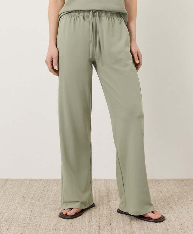 Women’s Luxe Essential Wide Leg Pant made with Organic Cotton | Pact | Pact Apparel