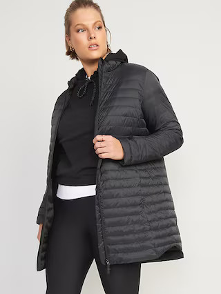 Water-Resistant Quilted Zip-Front Tunic Jacket for Women | Old Navy (US)