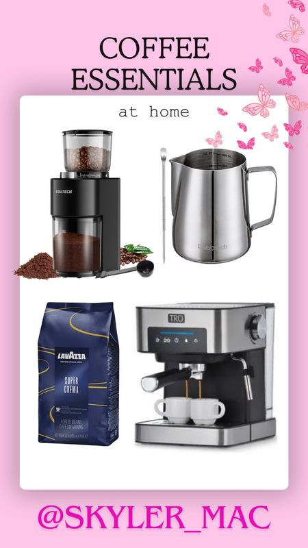 My expresso bar essentials! Expresso machine, coffee beans, milk pitcher, bean grinder 

#LTKhome