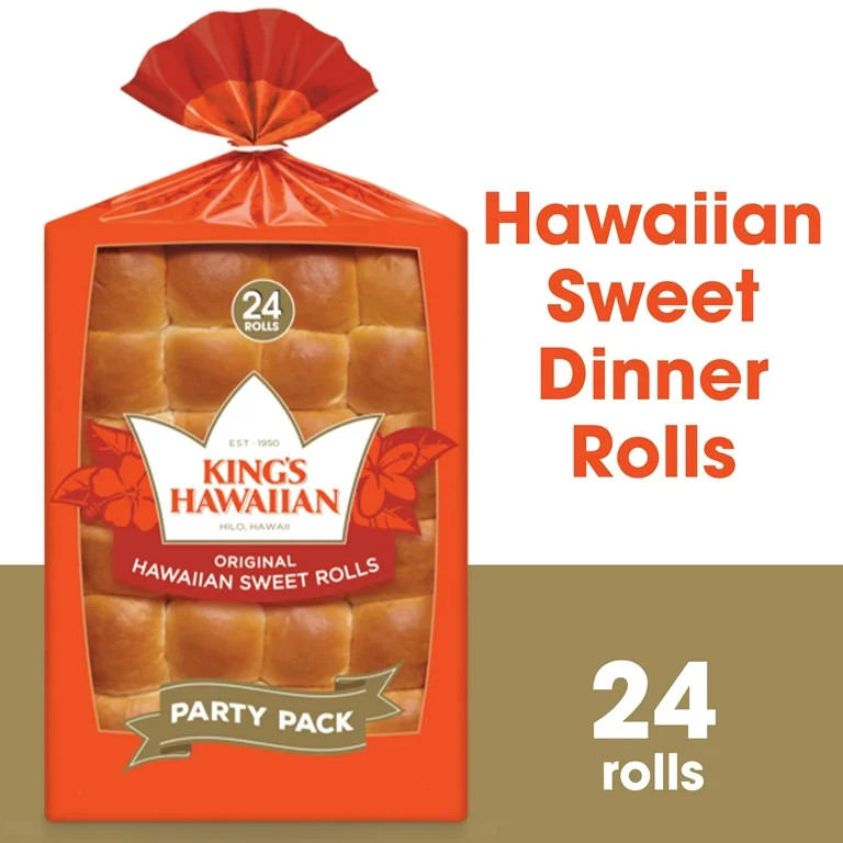 King's Hawaiian Original Hawaiian Sweet Rolls Party Pack, 24 count, 24 oz | Walmart (US)