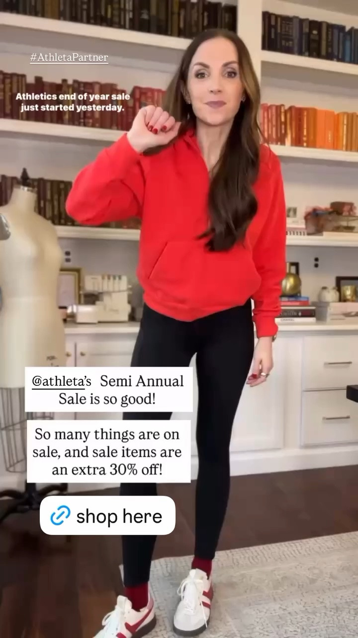 @athleta semi annual sale is so good! I love these quarter zips to throw on over workout gear. Wearing a small 

#LTKSaleAlert