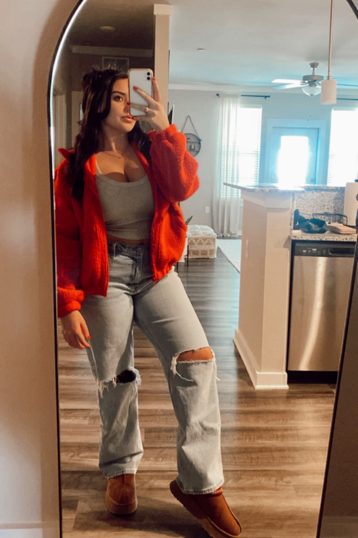 cozy casual outfit 

Abercrombie jeans, jeans and tank top, old navy jacket, casual jeans outfit, Uggs outfit 

#LTKshoecrush #LTKstyletip