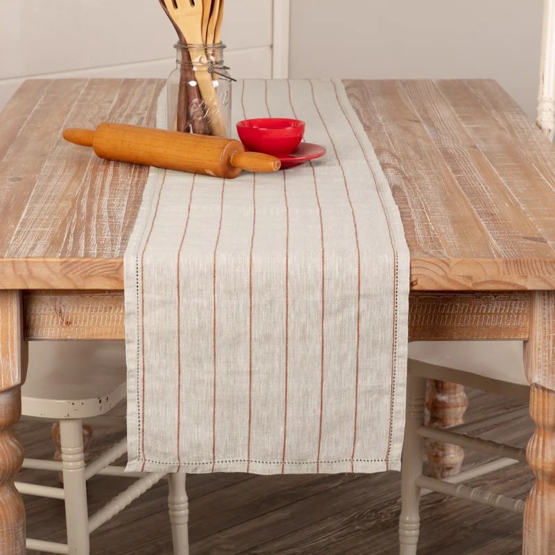 Inloes Striped Linen Table Runner | Wayfair North America