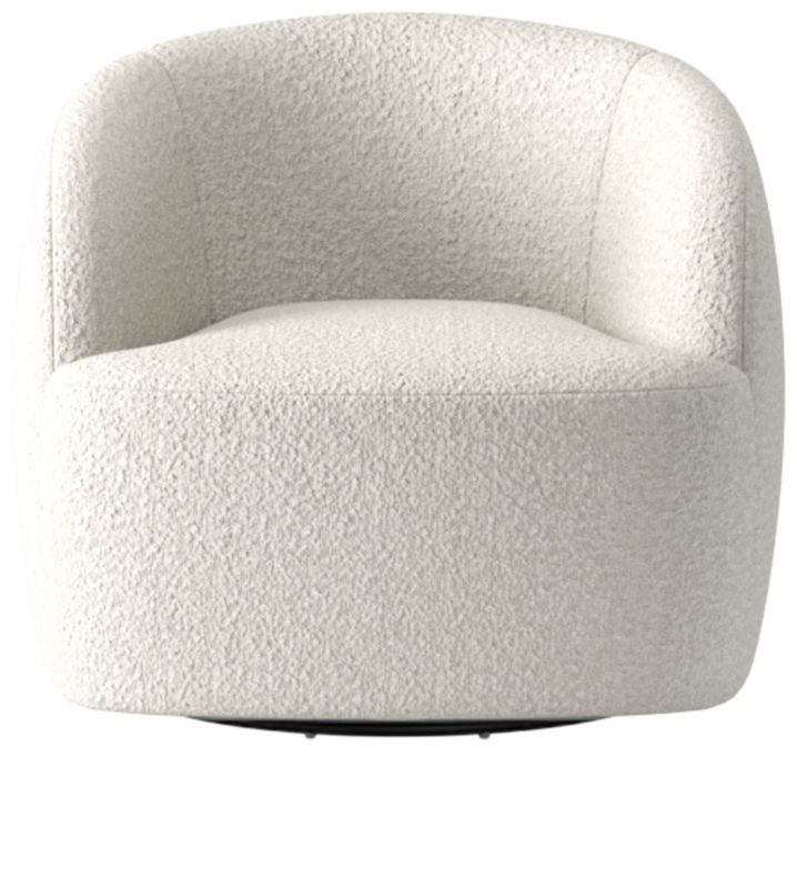 Ivory Boucle Chair, CB2, Accent Chair, Home Decor, Living Room, Family Room, Neutral Chair, Home | CB2