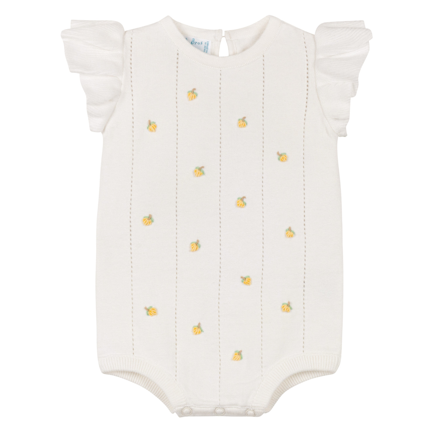 Girls Lemon Knit Romper | Feltman Brothers