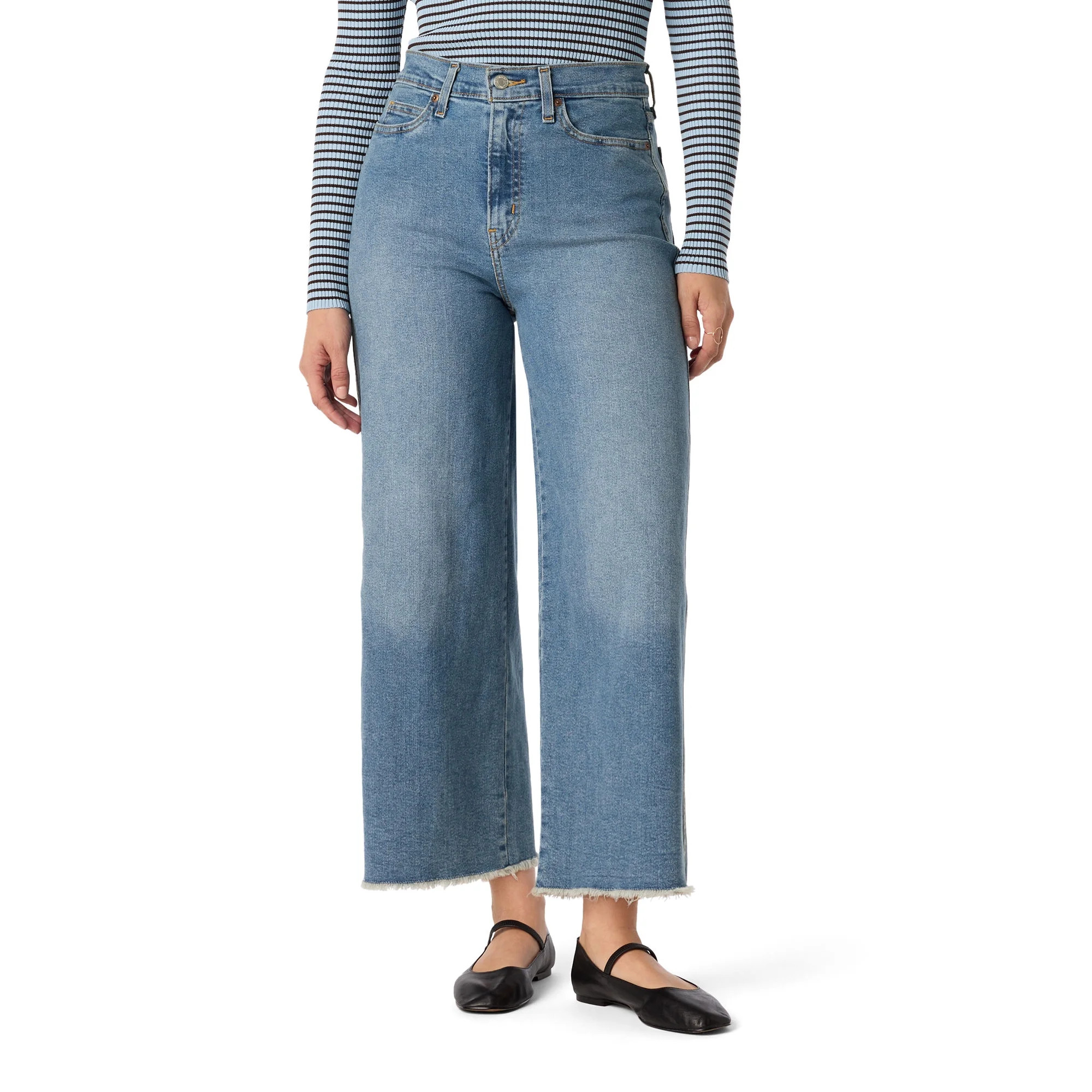 Levi Strauss Signature™ Women's and Women's Plus Vintage Wide Leg Crop Jeans, Sizes 2-20 | Walmart (US)