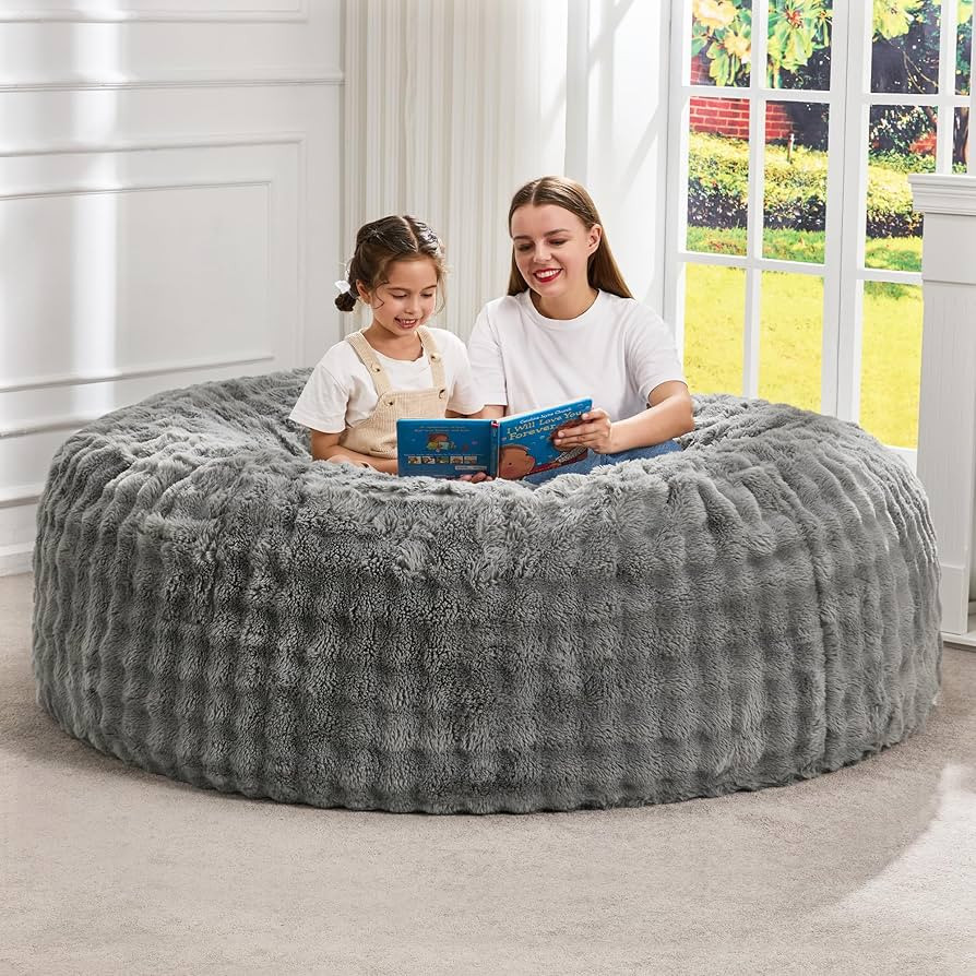 Hobestluk Bean Bag Chairs Beanbag Chair with Filler Adult Bean Bags with Fluffy & Machine Washabl... | Amazon (US)