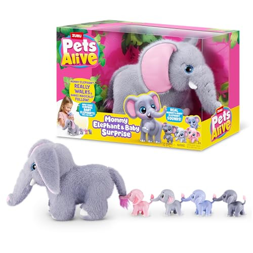Pets Alive Mommy Elephant and Baby Surprise by ZURU | Amazon (US)