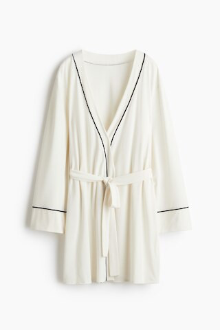 H & M - Viscose Blend Bathrobe - White | H&M (AU)