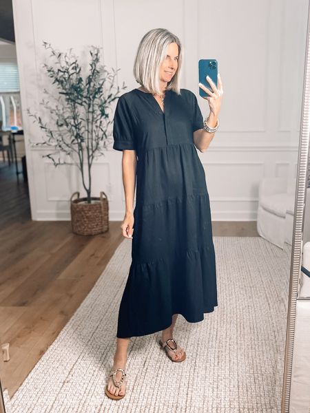 ⭐️ Amazon dress - So comfortable and flowy! Tiered maxi dress wearing a small. Comes in other colors. Perfect everyday dress! Target shoes on sale! 🙌
Summer outfit ideas 
Amazon outfits 
Summer dresses 
#founditonamazon 




#LTKFindsUnder100 #LTKFindsUnder50 #LTKWorkwear