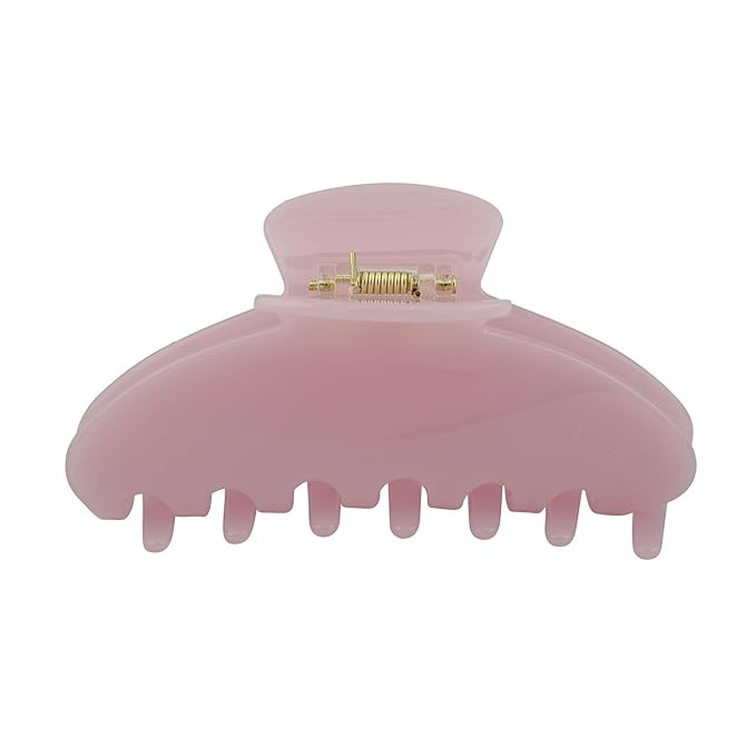 Premium Durable Acetate Hair Claw - Cute Clips for Thick or Thin Hair | Large Pink Claw Clip | 4 ... | Amazon (US)