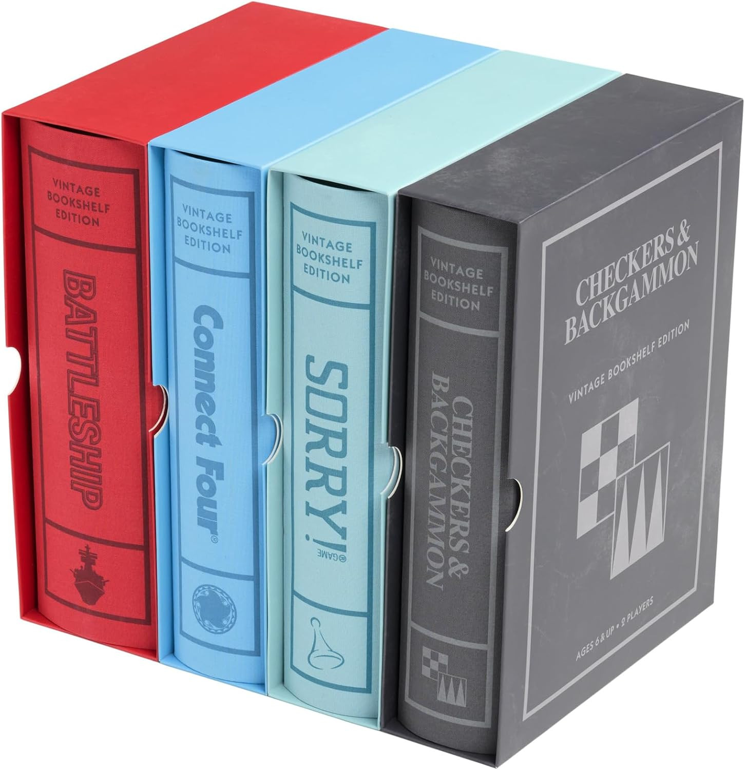 WS Game Company Battleship, Connect Four, Checkers and Backgammon, and Sorry! Vintage Board Game ... | Amazon (US)