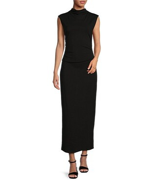Gianni Bini Knit Mock Neck Cap Sleeve Bodycon Midi Dress | Dillard's | Dillard's