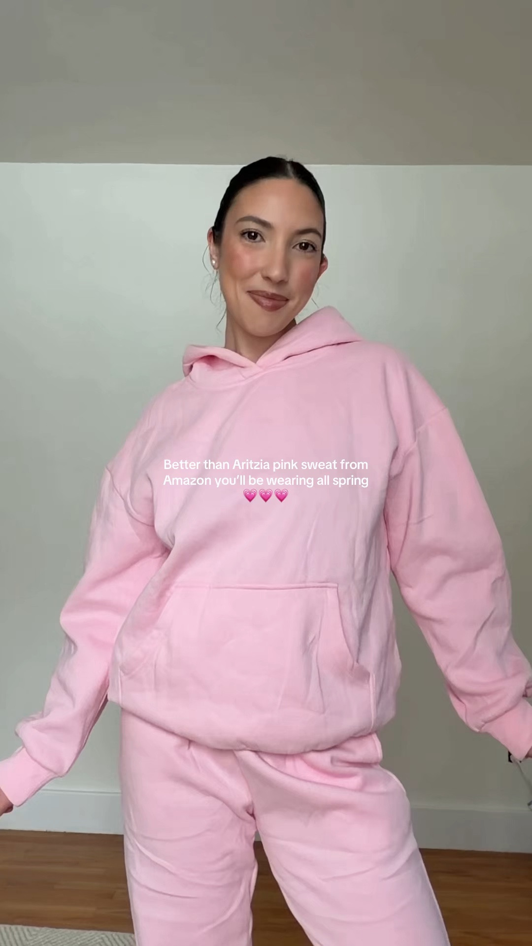 Better than Aritzia pink sweat set from Amazon 💗