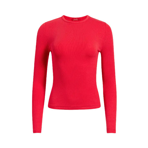 Slinky Rib Shirt | Cherry - nuuds | nuuds