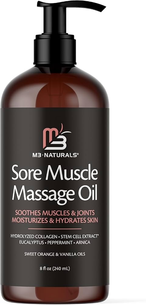 Arnica Sore Muscle Massage Oil – Anti-Cellulite & Skin Tightening with Collagen Stem Cells & Me... | Amazon (US)
