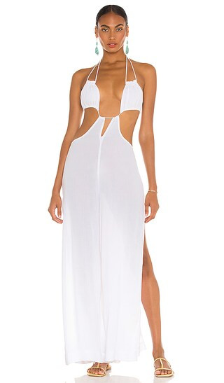 Sofian Jumpsuit in White | Revolve Clothing (Global)