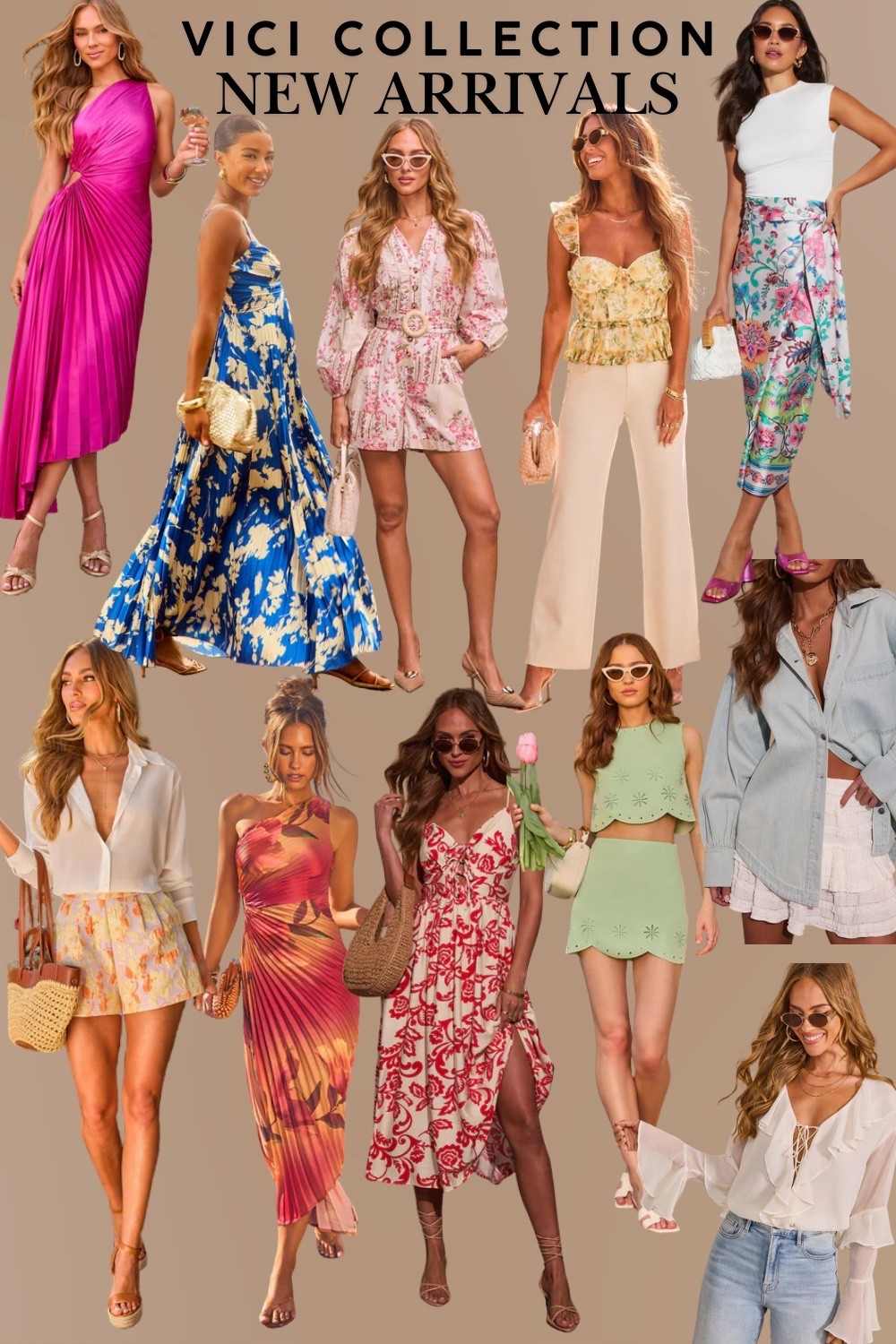 Vici Collection - New Arrivals☀️💕

25% off sitewide w/code SAVE25
Free shipping $75+

#vici collection 
#spring break fashion
#summer fashion
#spring fashion 
#matching set
#two piece set
#vacation fashion inspo
#vacation outfit
#tropical vacation fashion 
#spring sale
#affordable fashion
#midi skirt
#mini skirt
#maxi skirt 
#strapless dress
#bodycon dress 
#crop top
#floral romper
#fliral peplum top
#scalloped 
#lace top
#ruffle top 
#pleated dress
#wrap tie skirt
#denim top
#denim button down 
#white blouse 
#chiffon blouse 
#sheer button down top
#graphic tee
#wedding guest dress
#bridal shower outfit 
#baby shower outfit
#wine tasting outfit 
#day date outfit
#linen set 
#ootd 

#LTKSaleAlert #LTKSeasonal #LTKootd