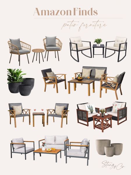 Patio furniture sets from Amazon 

Outdoor seating - patio set - outdoor furniture - patio inspiration - outdoor couch 

#LTKunder100 #LTKhome #LTKSeasonal